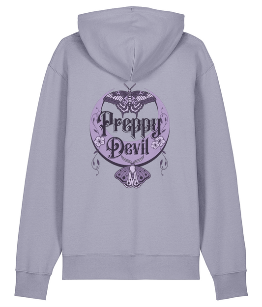 Preppy Devil Limited Edition "Goth Moth" Hoodie (Lilac)