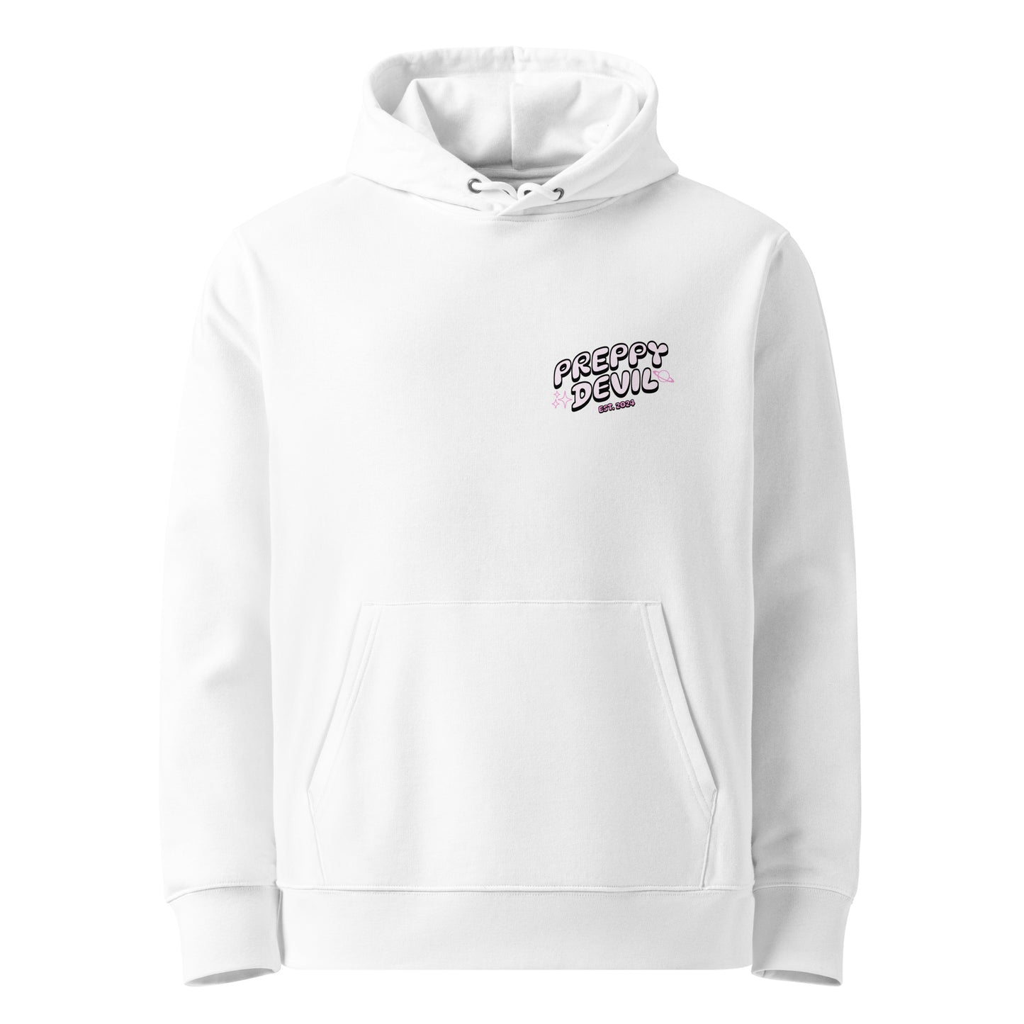 Preppy Devil "Cosmic Emojis" eco hoodie