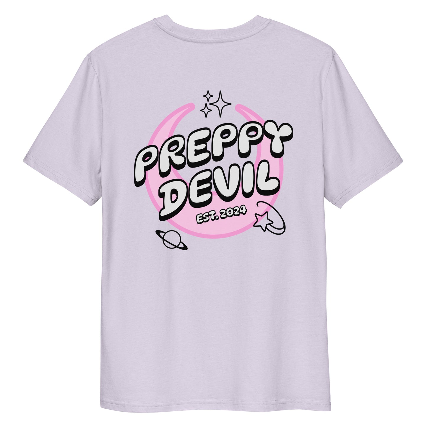 Preppy Devil "Cosmic Emojis" organic cotton t-shirt
