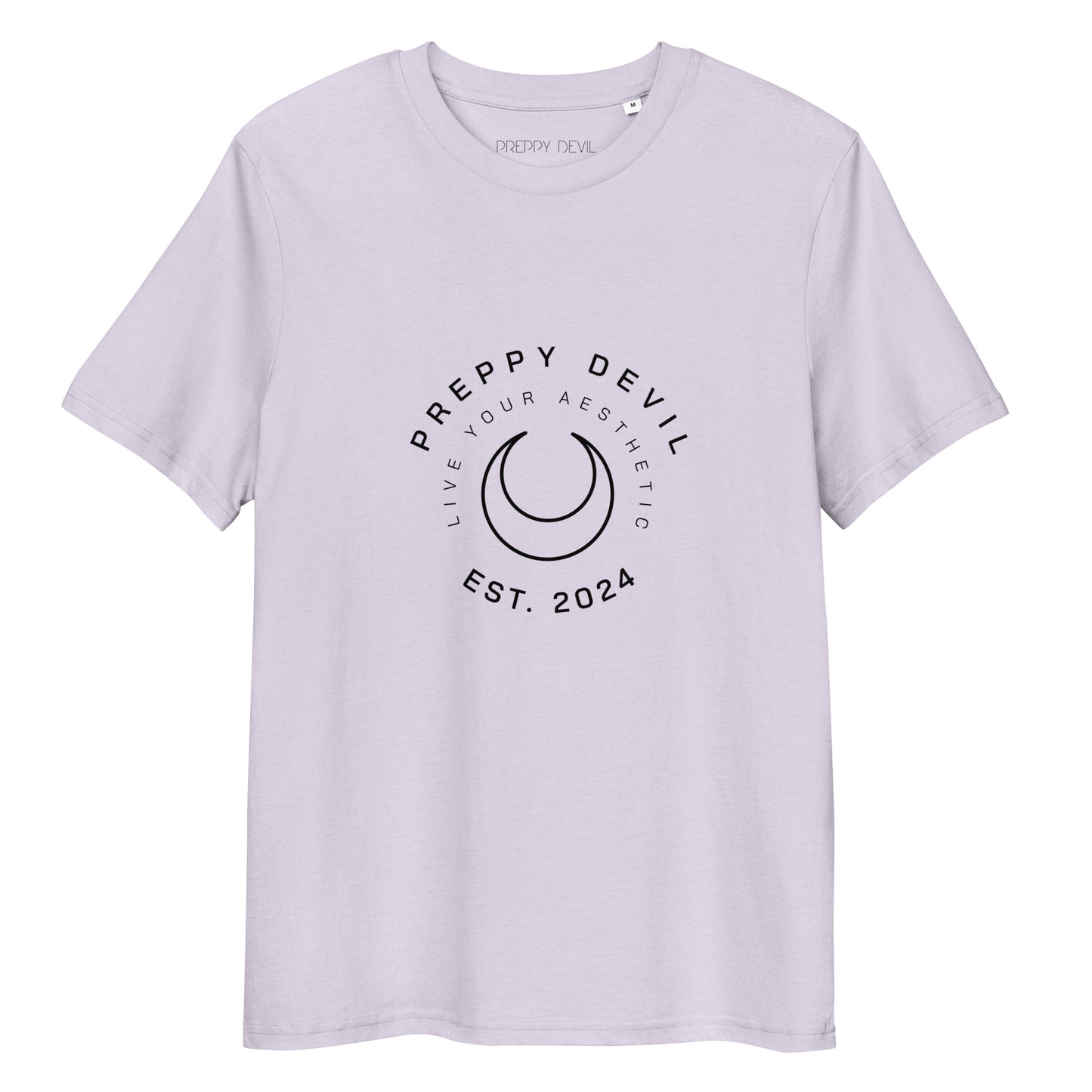 Preppy Devil Branded "Live Your Aesthetic" organic cotton t-shirt