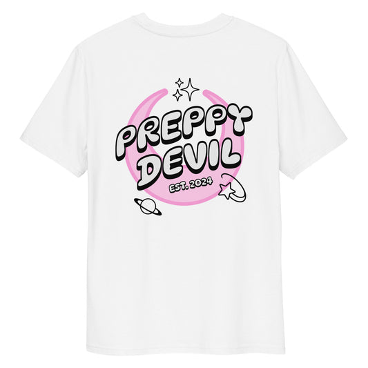Preppy Devil "Cosmic Emojis" organic cotton t-shirt