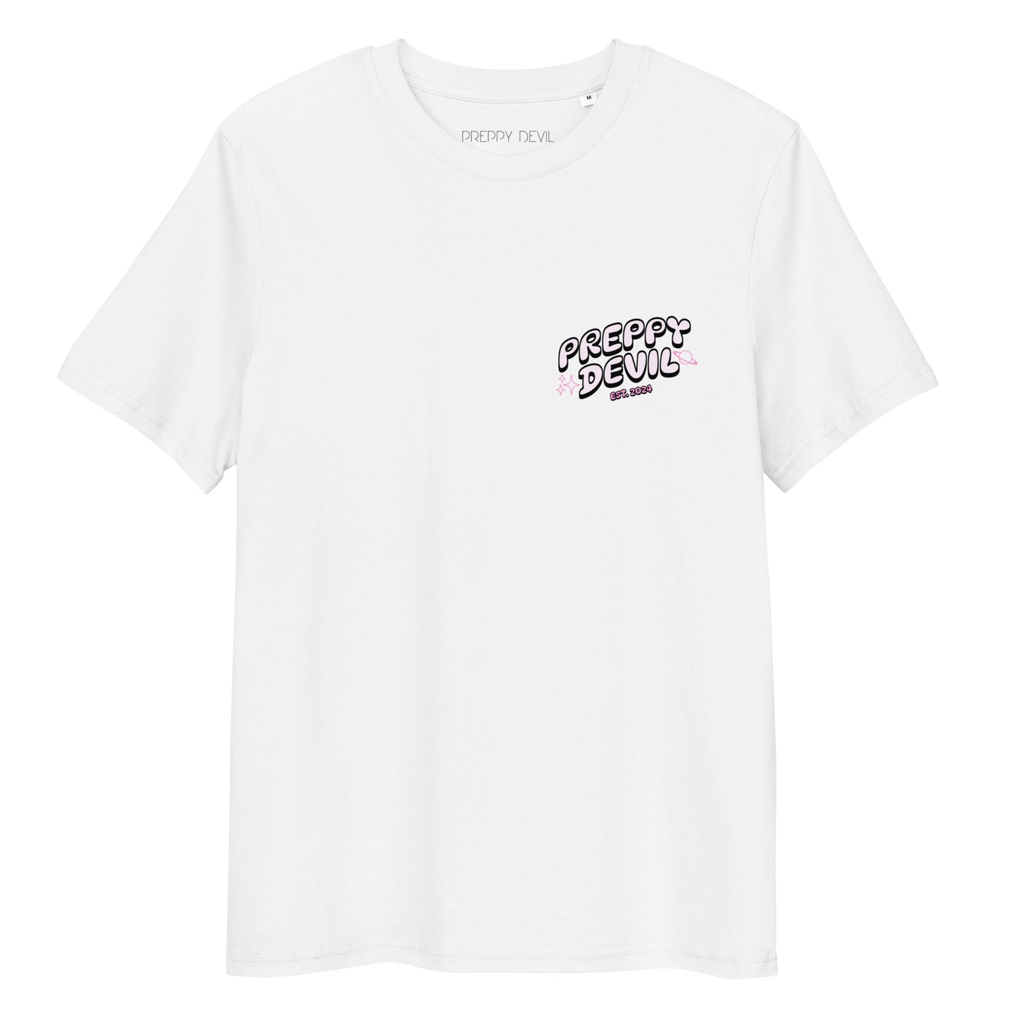 Preppy Devil "Cosmic Emojis" organic cotton t-shirt
